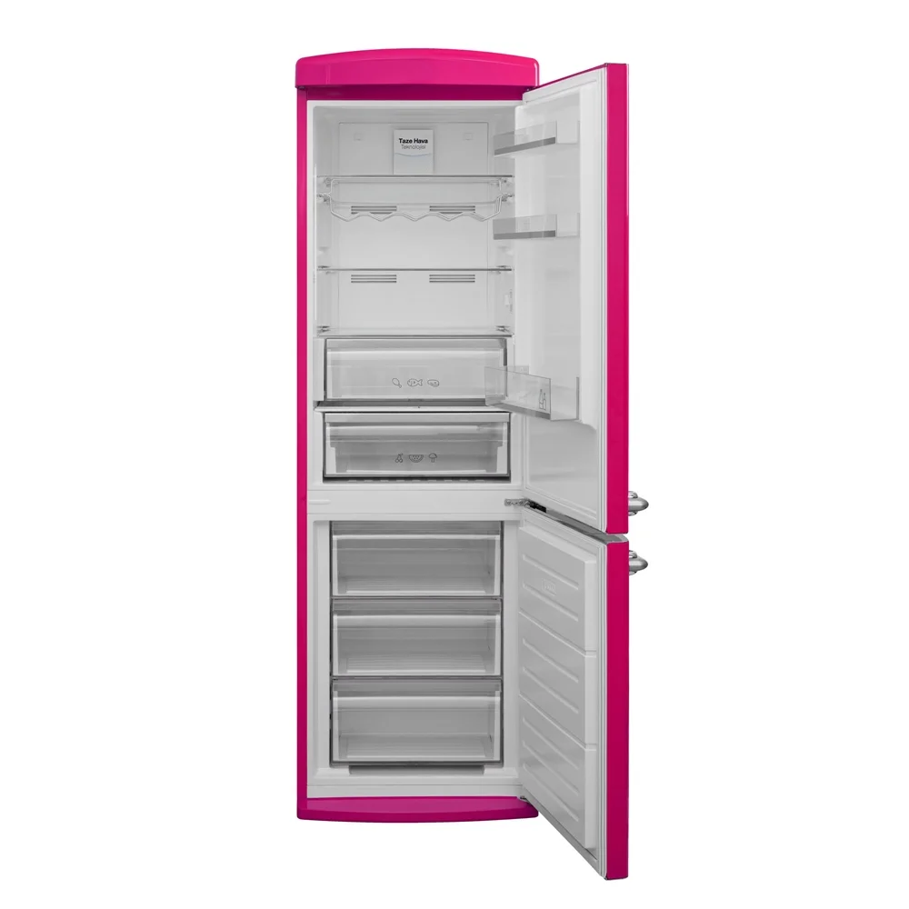 Vestel RETRO NFK37011 PEMBE 330 Lt No-Frost Buzdolabı - İkinci Görsel
