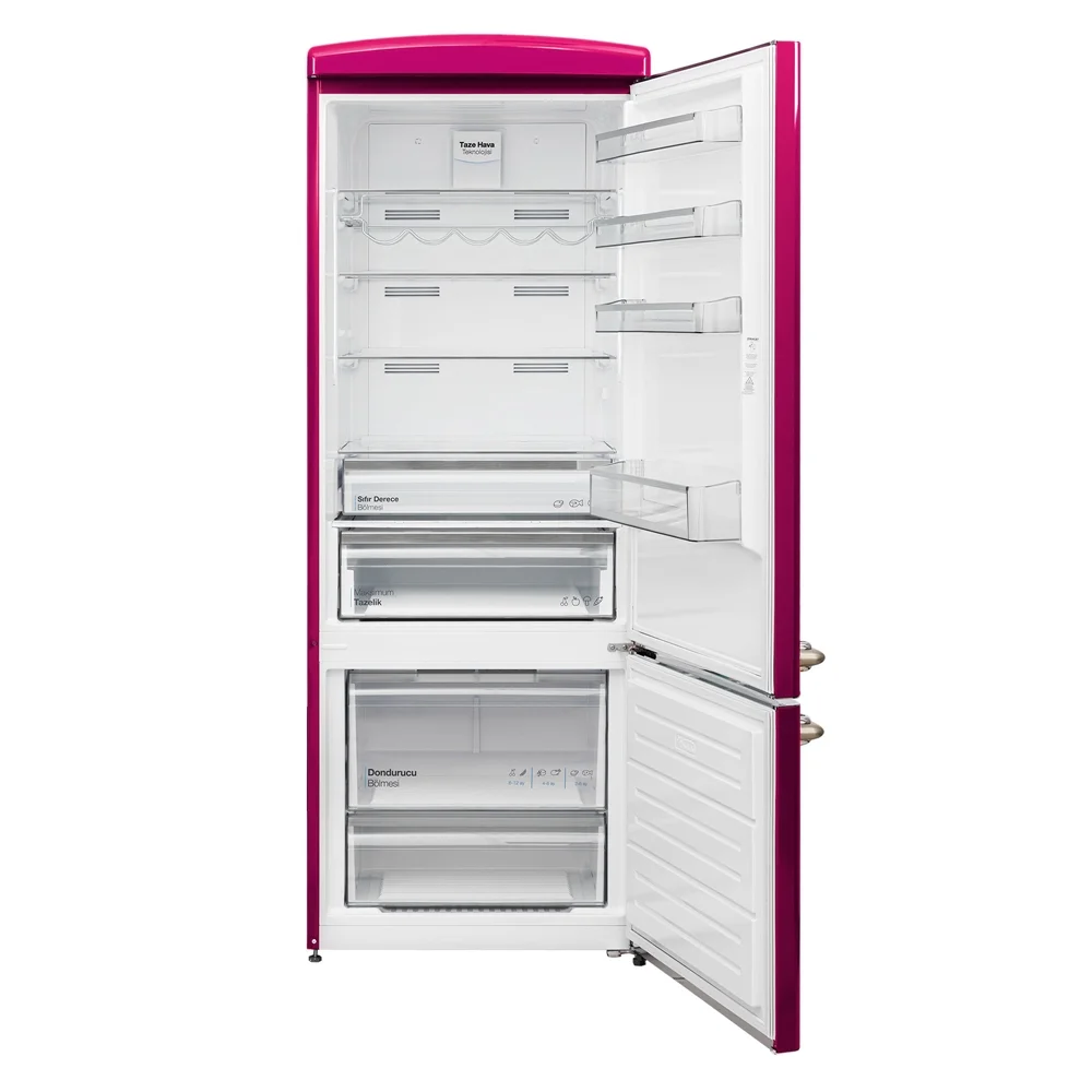 Vestel RETRO NFK52111 Pembe 471 Lt No-Frost Buzdolabı Görsel 3