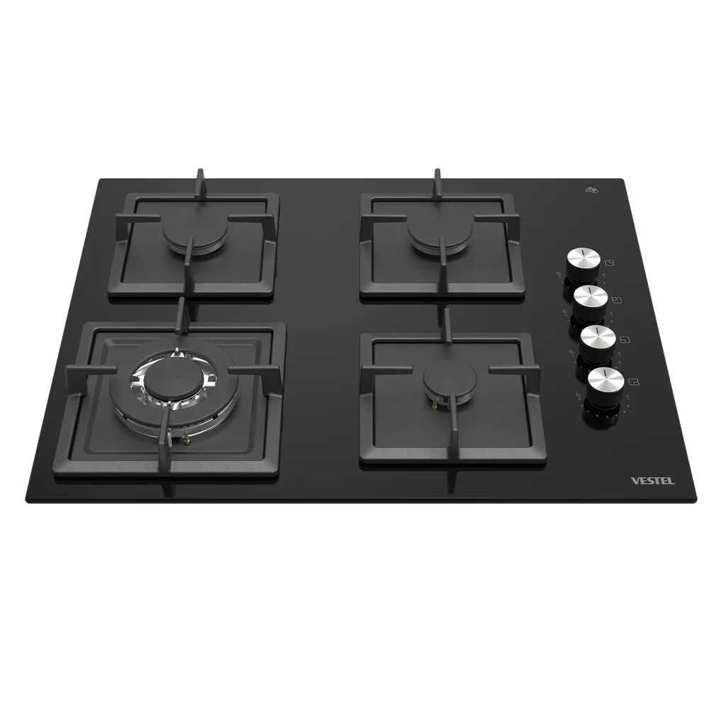 Vestel AO-6510419 S DG DWK 65 cm 4 Gözü Gazlı (1 Gözü Wok'lu) Ankastre Ocak - İkinci Görsel