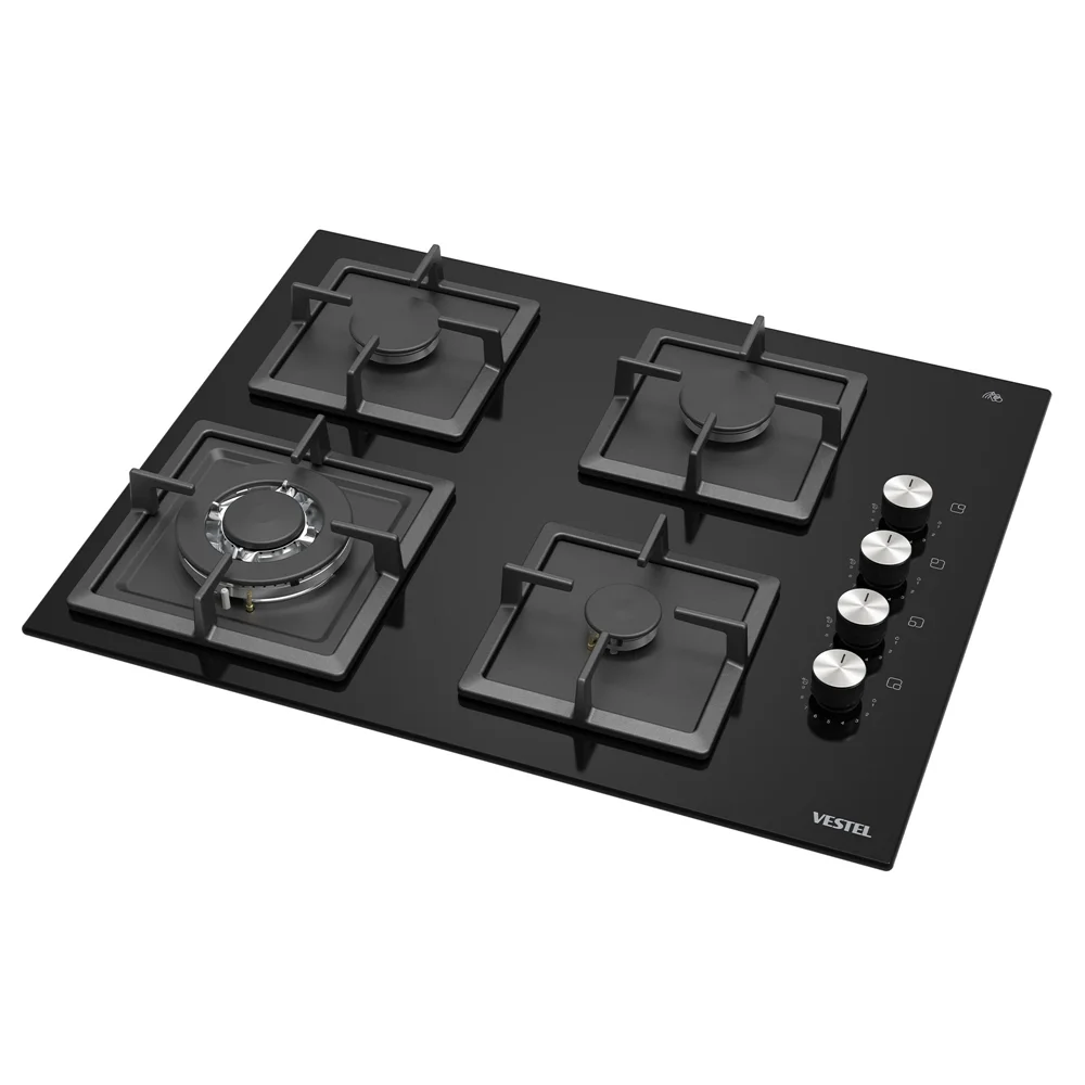 Vestel AO-6510419 S DG DWK 65 cm 4 Gözü Gazlı (1 Gözü Wok'lu) Ankastre Ocak Görsel 4