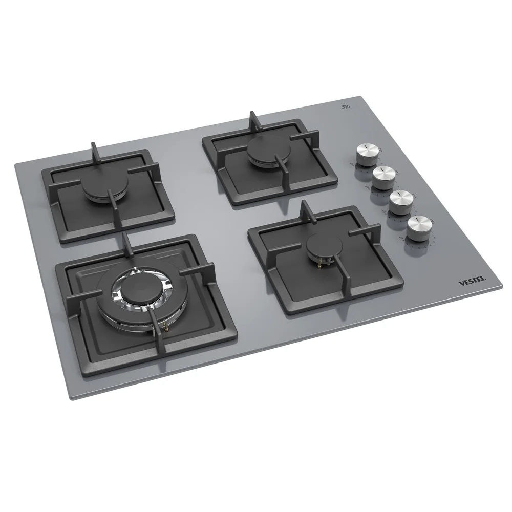 Vestel AO-6510419 G DG DWK 65 cm 4 Gözü Gazlı (1 Gözü Wok'lu) Ankastre Ocak Görsel 3