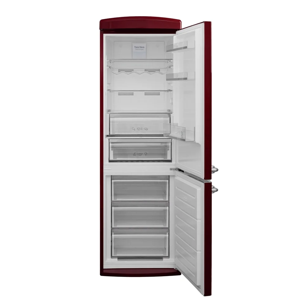 Vestel RETRO NFK37211 BORDO 330 Lt No-Frost Buzdolabı - İkinci Görsel