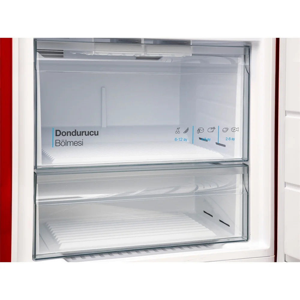 Vestel RETRO NFK52211 Kırmızı 471 Lt No-Frost Buzdolabı Görsel 4