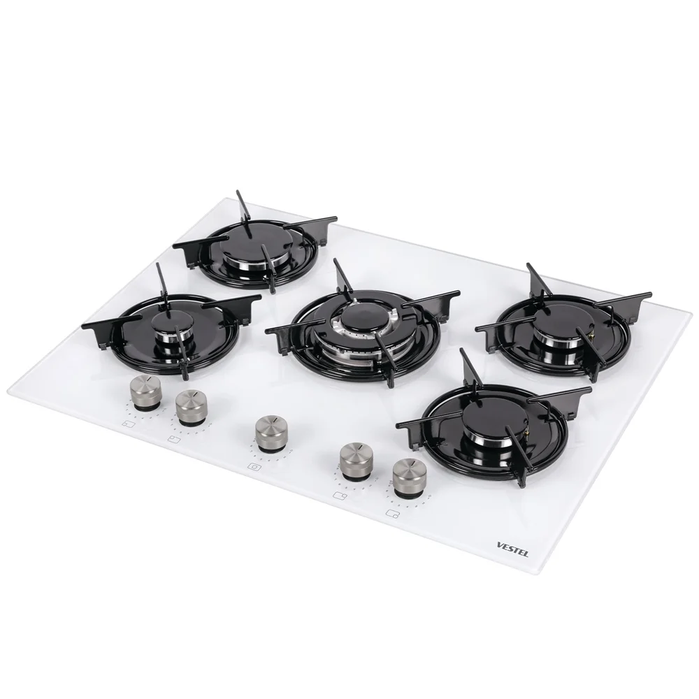 Vestel AO-71159 B DG-W 70 cm 5 Gözü Gazlı (1 Gözü Wok'lu) Ankastre Ocak - İkinci Görsel