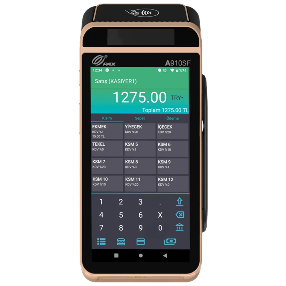 PAX A910SF Android YazarkasaPOS - İkinci Görsel