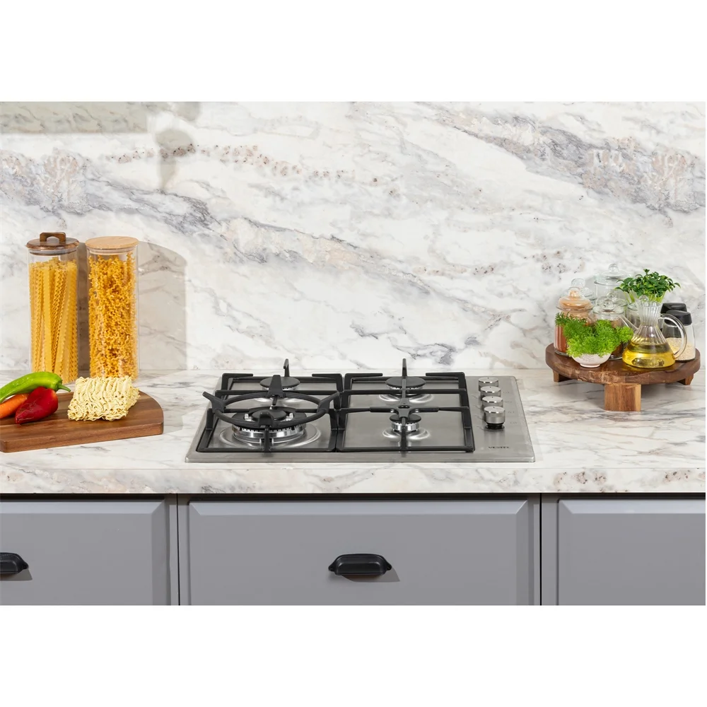 Vestel AO-6004 X-DW 60 cm 4 Gözü Gazlı (1 Gözü Wok'lu) Ankastre Ocak - İkinci Görsel