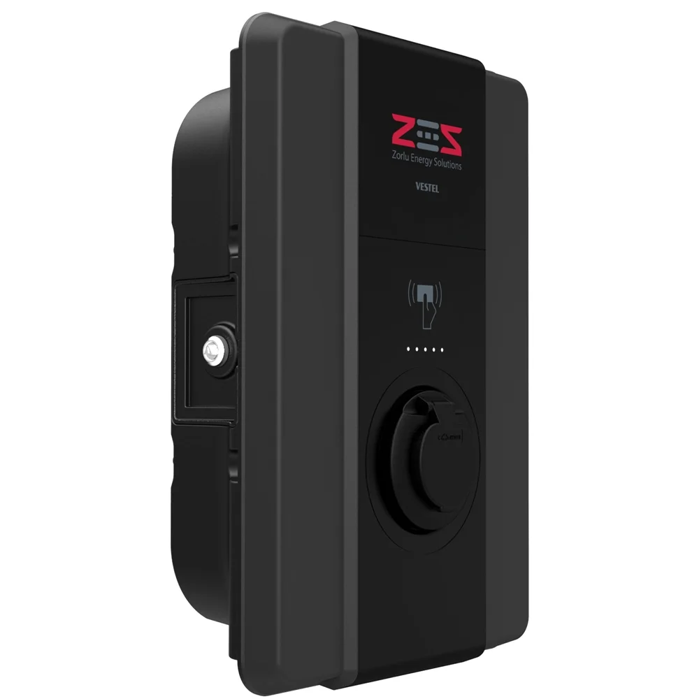 Vestel Elektrikli Araç Şarj İstasyonu EVC04 ZES4-AC22 OPT2 22kW Soketli Görsel 3