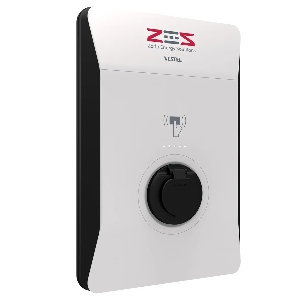 Vestel Elektrikli Araç Şarj İstasyonu EVC04 ZES4-AC22SW-OPT1 22 kW Smart Wi-Fi Soketli Görsel 3