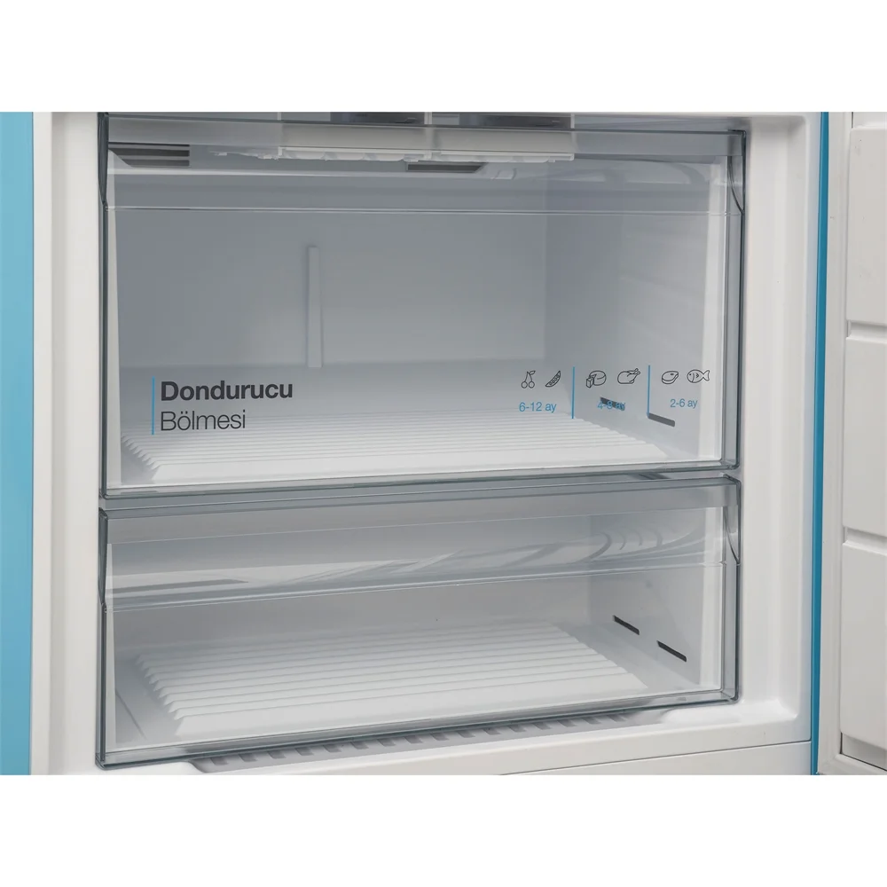 Vestel RETRO NFK52111 Düş Mavisi 471 Lt No-Frost Buzdolabı Görsel 4